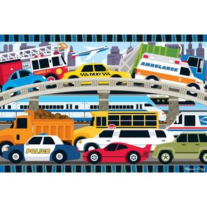 Melissa & Doug Traffic Jam Floor Puzzle 2'x3'