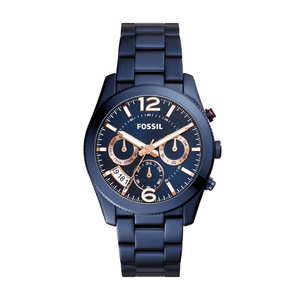 Ladies Perfect Boyfriend Navy Stainless Steel Watch Navy Dial