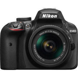 D3400 DSLR Camera with 18-55mm Lens (Black)
