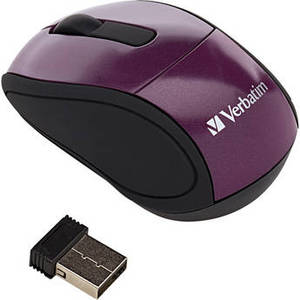 Wireless Mini Travel Mouse - Purple