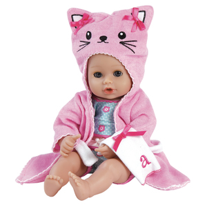 Adora Dolls Bathtime Baby Kitty 13&quot; Washable Soft Body Play Doll