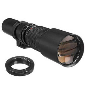 500mm f/8 Preset Lens With T-Mount Adapter For Minolta / Sony