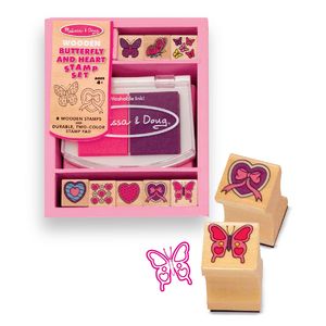 Melissa & Doug Butterfly and Hearts Stamp Set