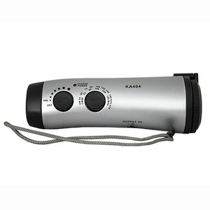 Crank AM/FM Radio/LED Flashlight/Siren