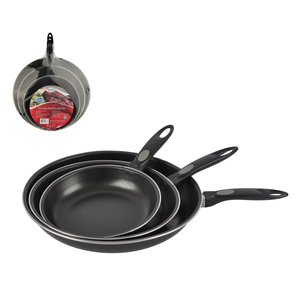 Carbon Steel 3pc Fry Pan Set