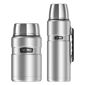 Stainless King Food Jar Combo: Stainless 24oz Food Jar & 40oz Beverage Bottle