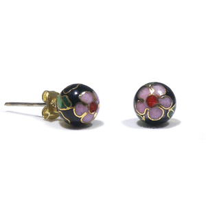 Lita Gold Filled Cloisonne Stud Earrings