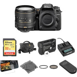 D7500 DSLR Camera with 16-80mm Lens Deluxe Kit