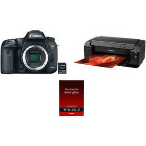 EOS 7D Mark II Camera Body with Wi-Fi Adapter and Inkjet Printer Kit