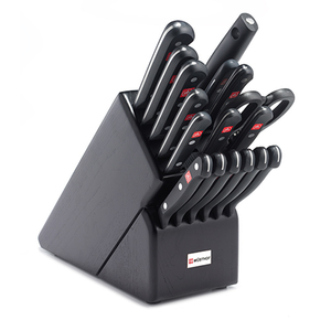 18pc Gourmet Knife Block Set Black