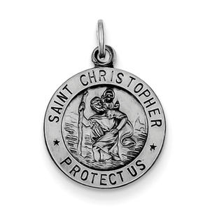 Sterling Silver St. Christopher Medal Charm