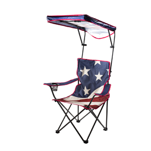 Quik Shade  Canopy Camp Chair - American Flag Pattern