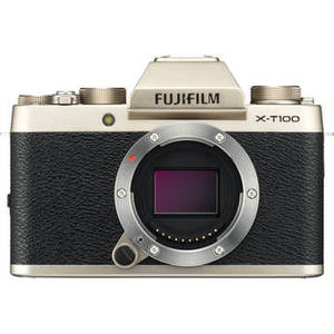 X-T100 Mirrorless Digital Camera (Body Only, Champagne Gold)